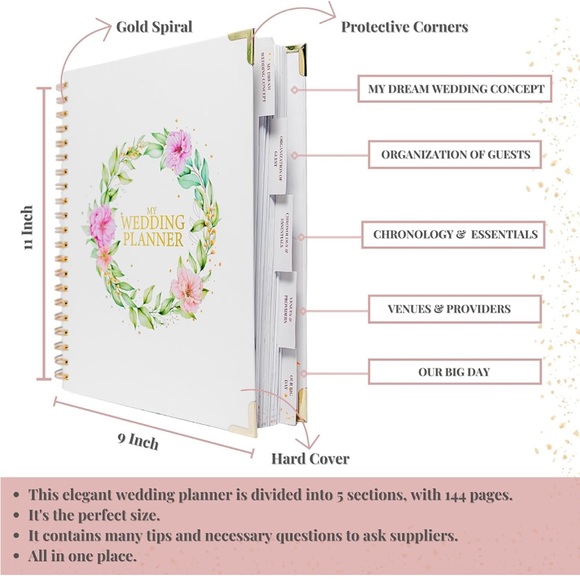 ☀️ Wedding Planner with Gift Box - Picture 5 of 7
